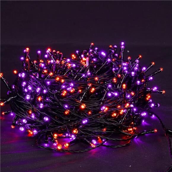 Halloween 300LED String Lights,100FT StringLights with 8Lighting Modes,Halloween - Picture 3 of 7